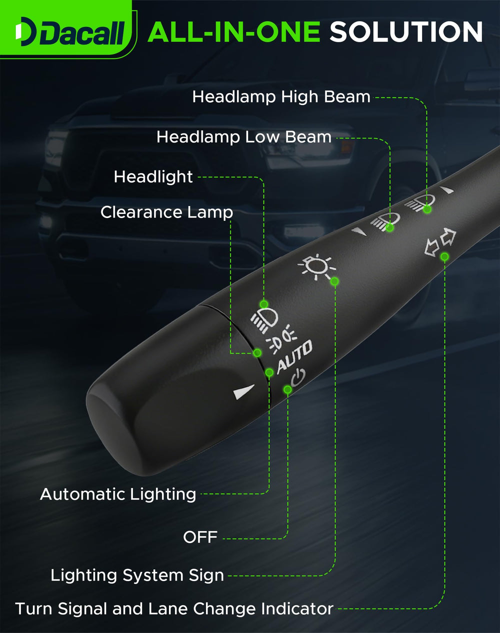 Dacall electrical connector detail ensuring correct plug-and-play compatibility