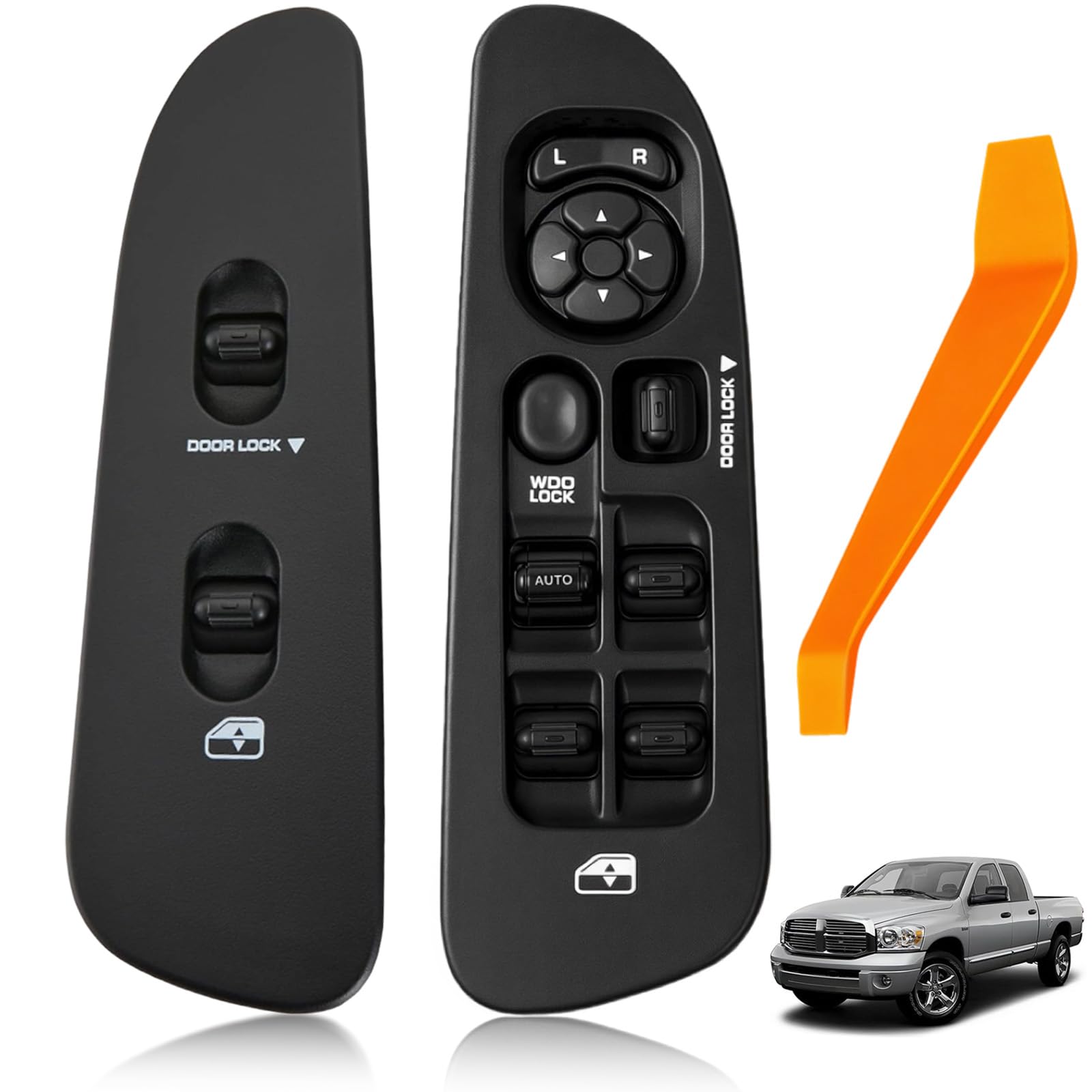 Dacall front driver switch with bezel showing clean replacement and improved control