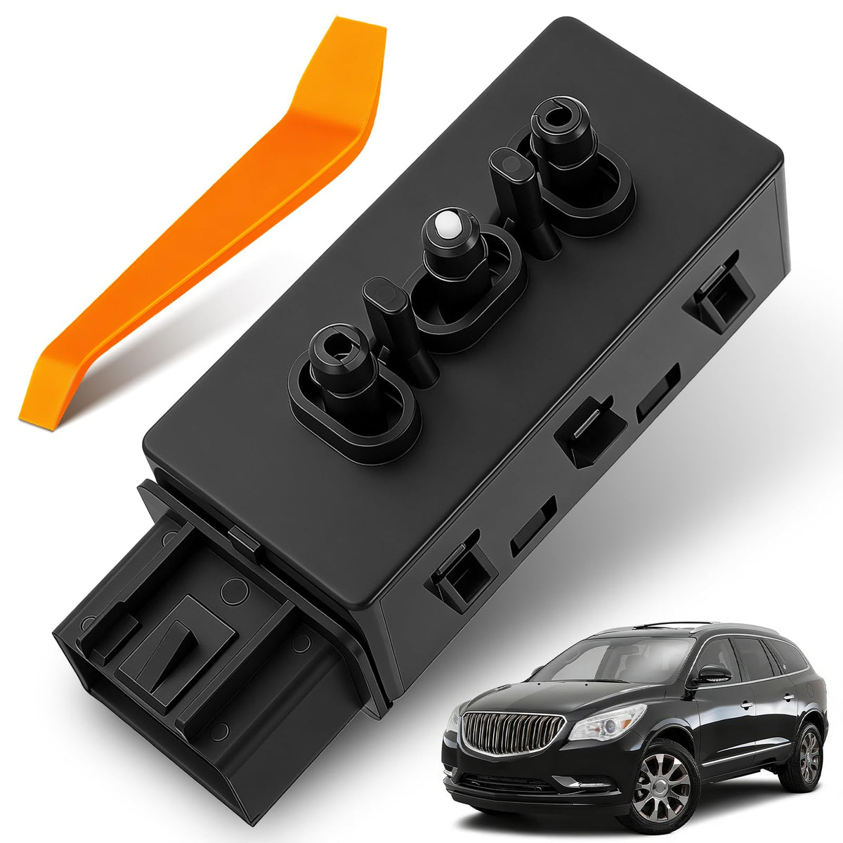 Dacall front face of switch showing buttons for quick identification and fit