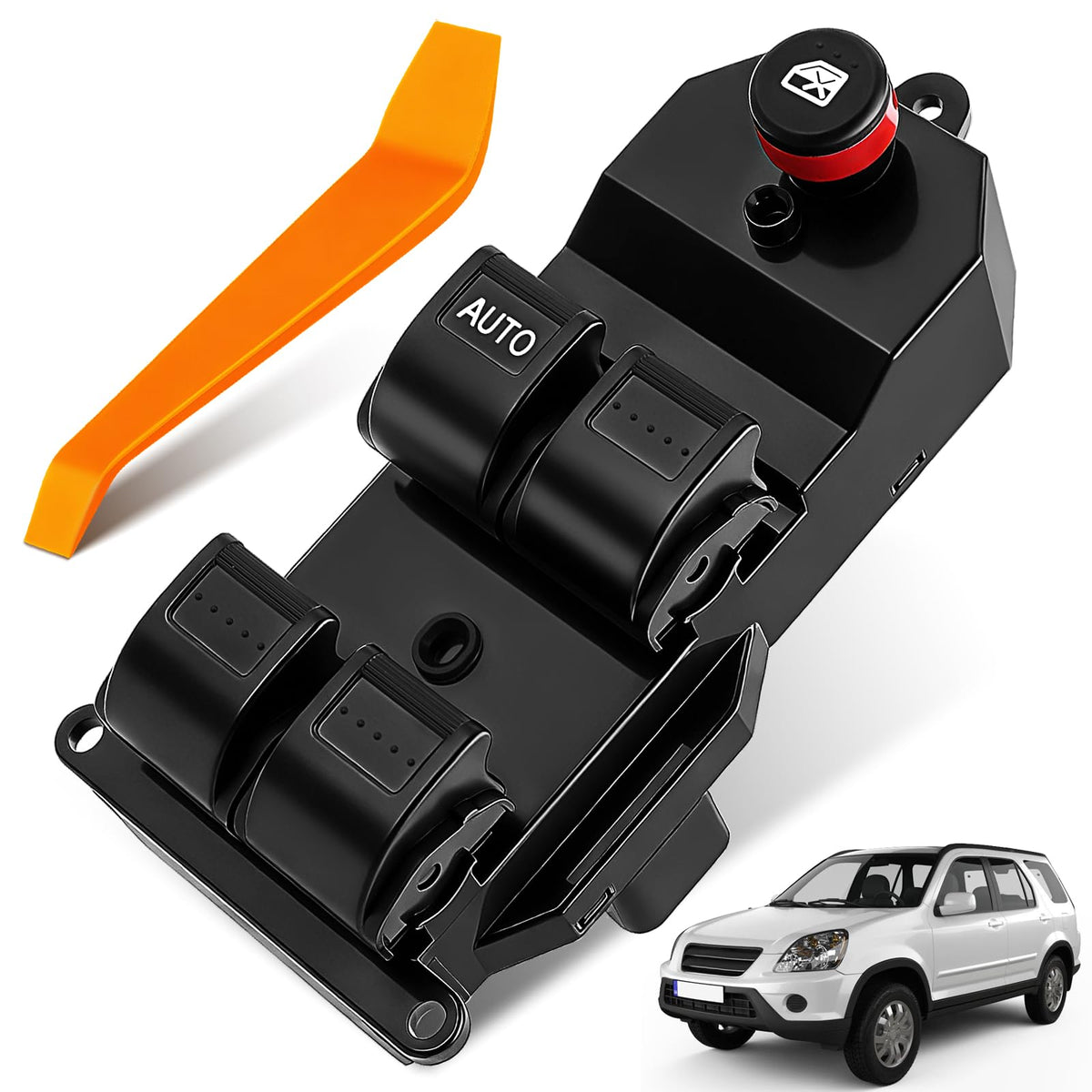 Dacall front left switch assembly showing OEM-style fit and restored control
