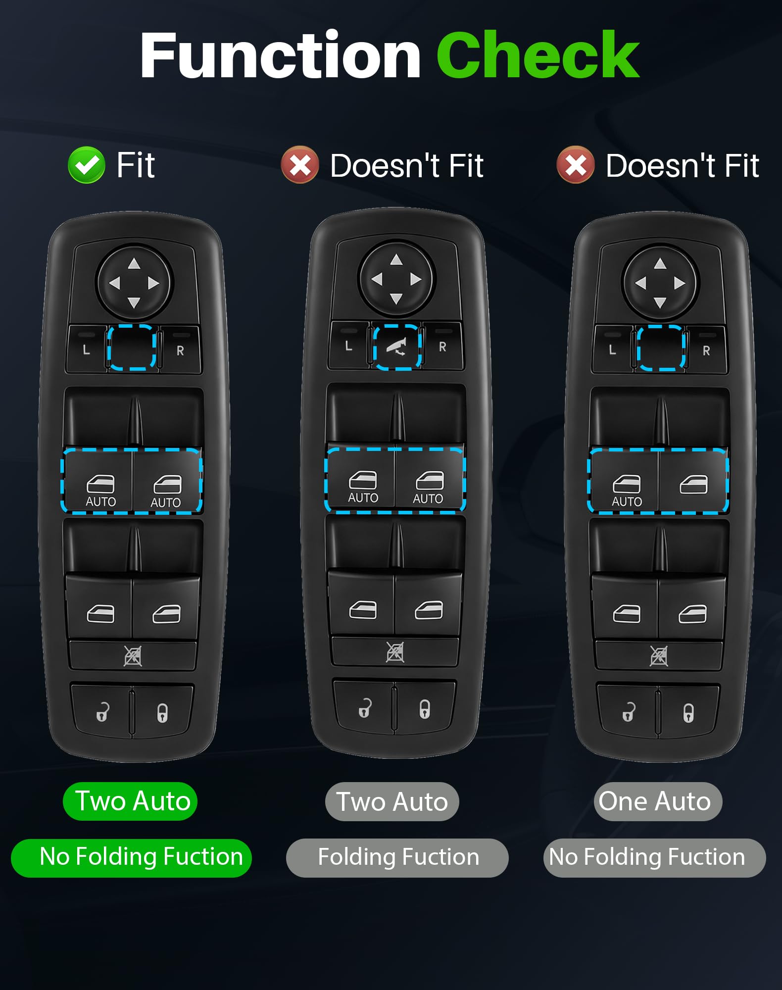 Dacall switch installed in Ram interior restoring driver convenience benefit