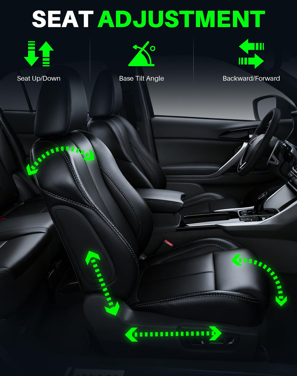 Dacall installed switch in vehicle seat bezel showing restored seat adjustment convenience