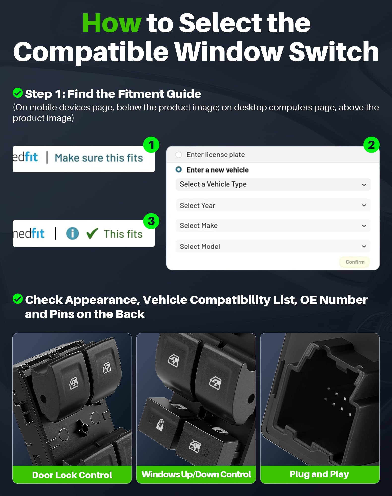 Dacall switch visible in truck interior lifestyle shot, improving cabin convenience