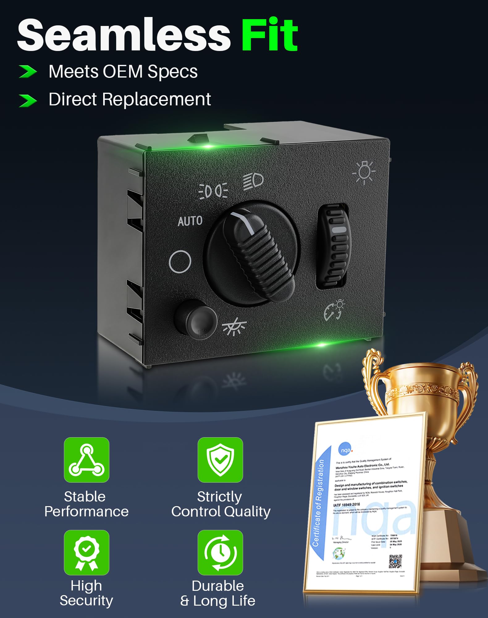 Dacall switch installed in vehicle dashboard restoring factory controls benefit reliability