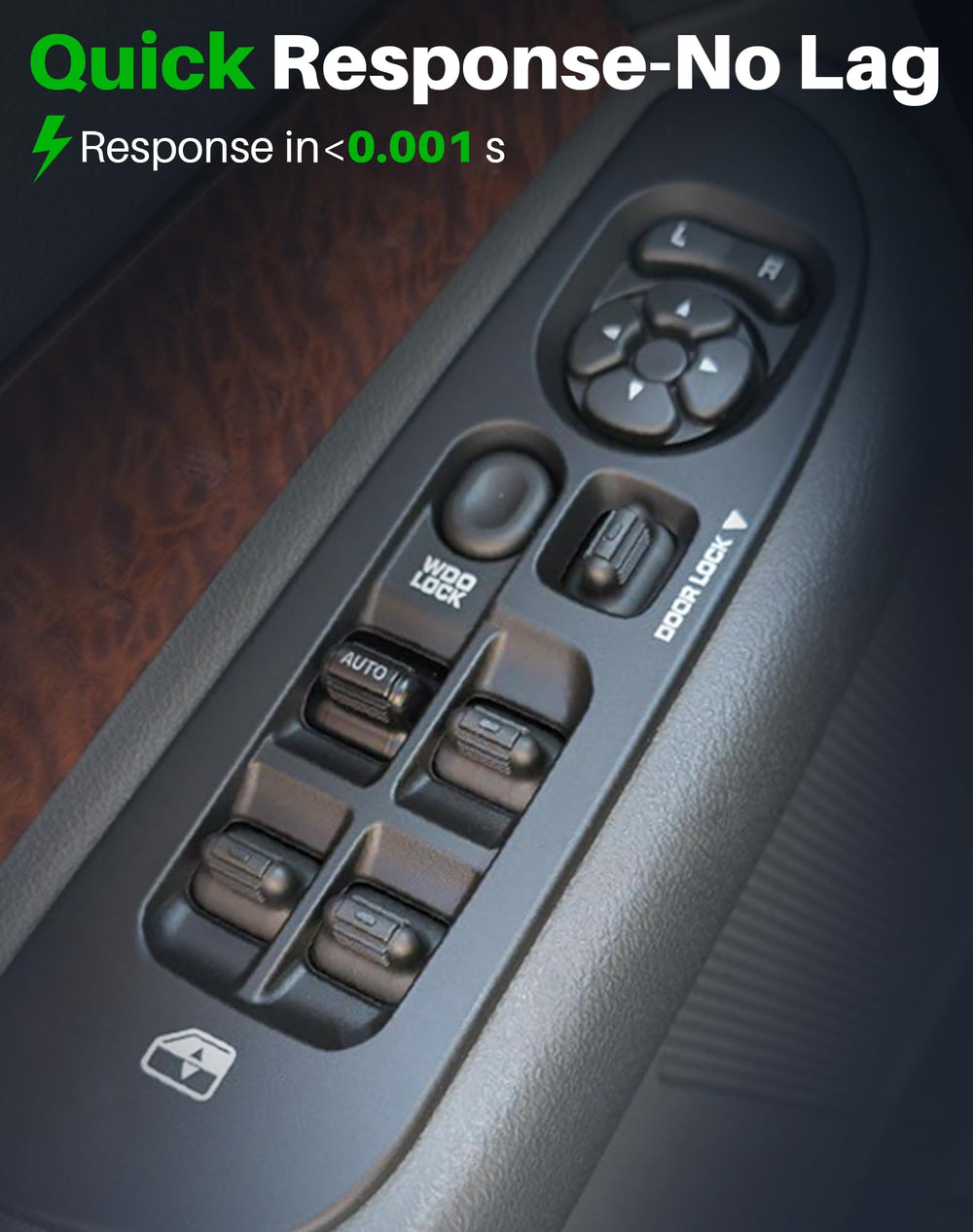 Dacall package contents arranged to show switch, bezel, and tool