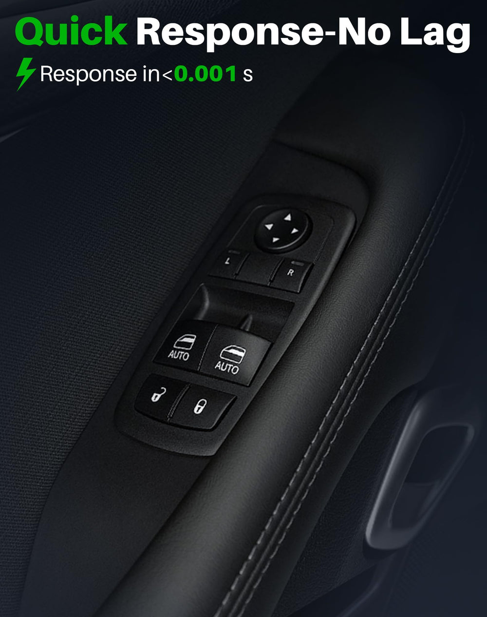 Dacall switch ABS housing texture close-up, emphasizes durable heat-resistant material