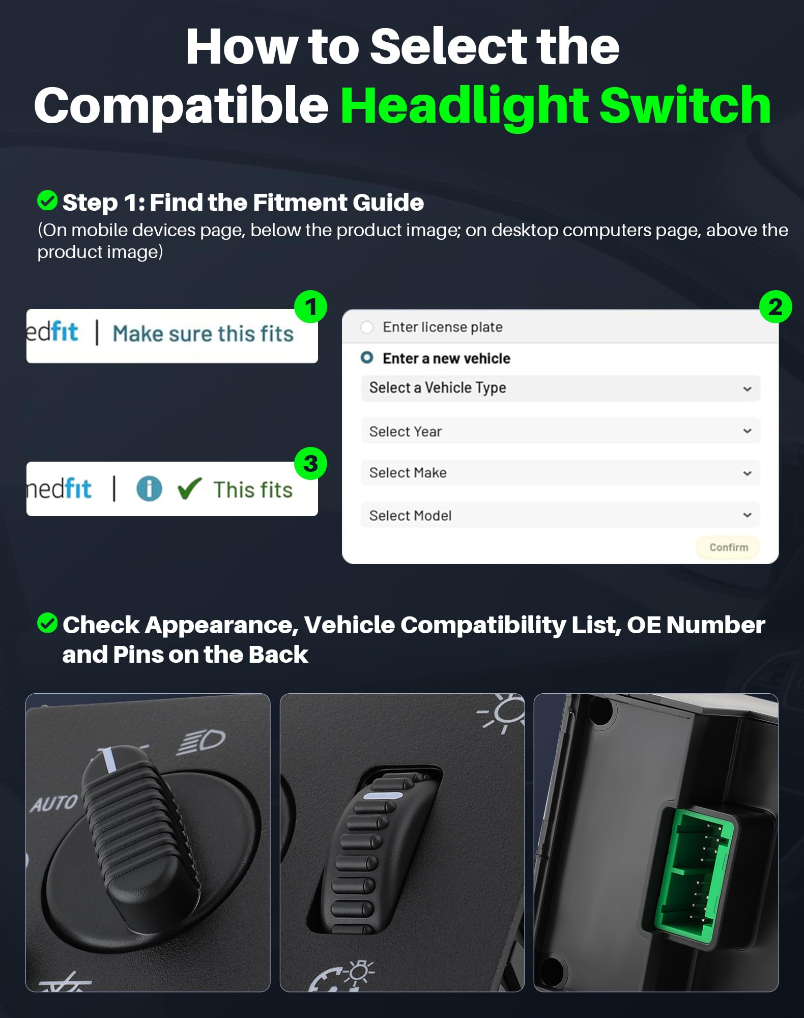Dacall vehicle interior demonstrating switch use controlling lights benefit restored functionality