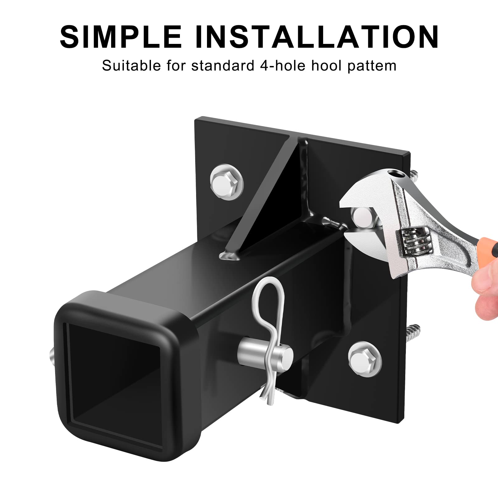 DACK label with included pin and clip visible for quick setup and safety