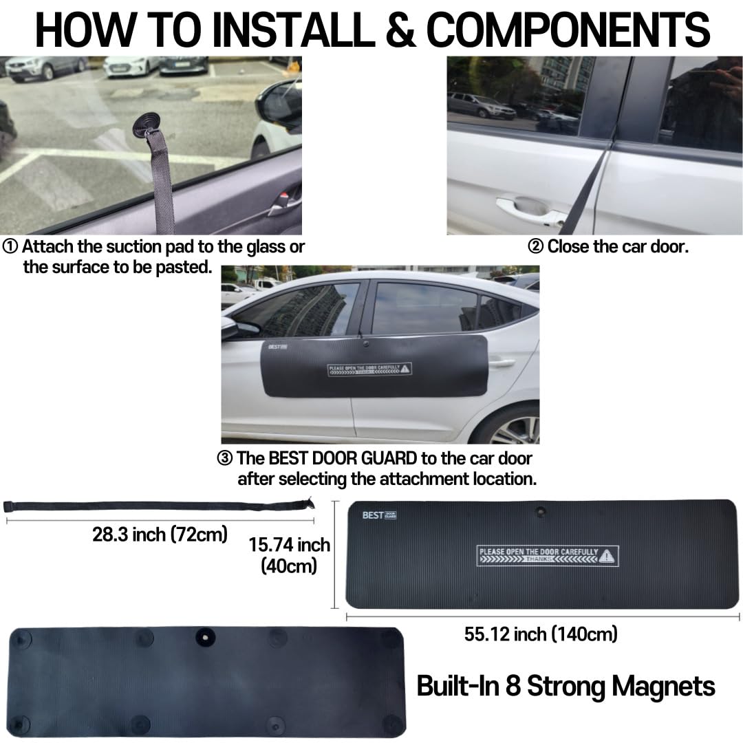DAHINRAUM BestDoorGuard magnet compatibility test on door showing fit confirmation