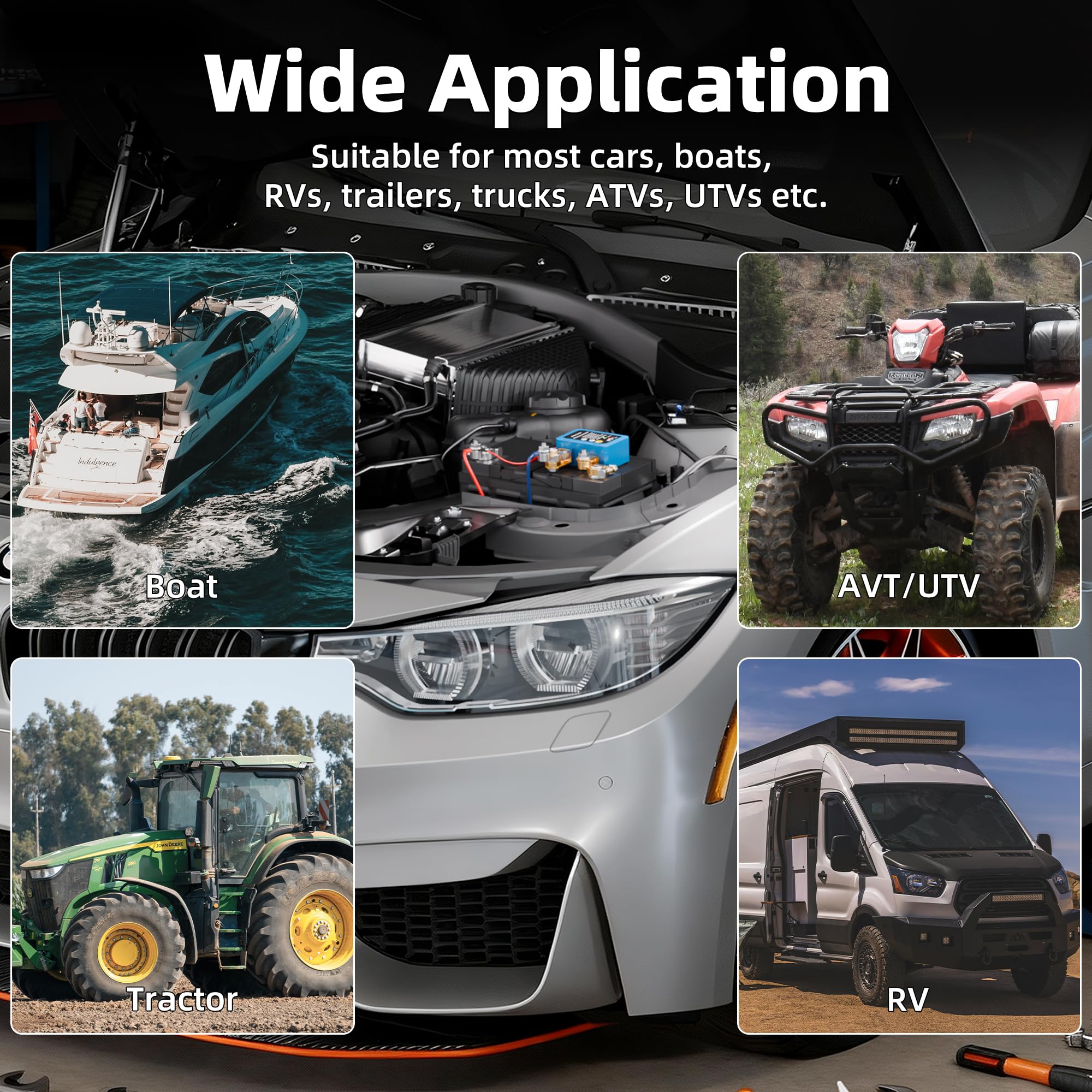 DAIERTEK in a boat and RV setup showing versatile use across vehicles and marine craft