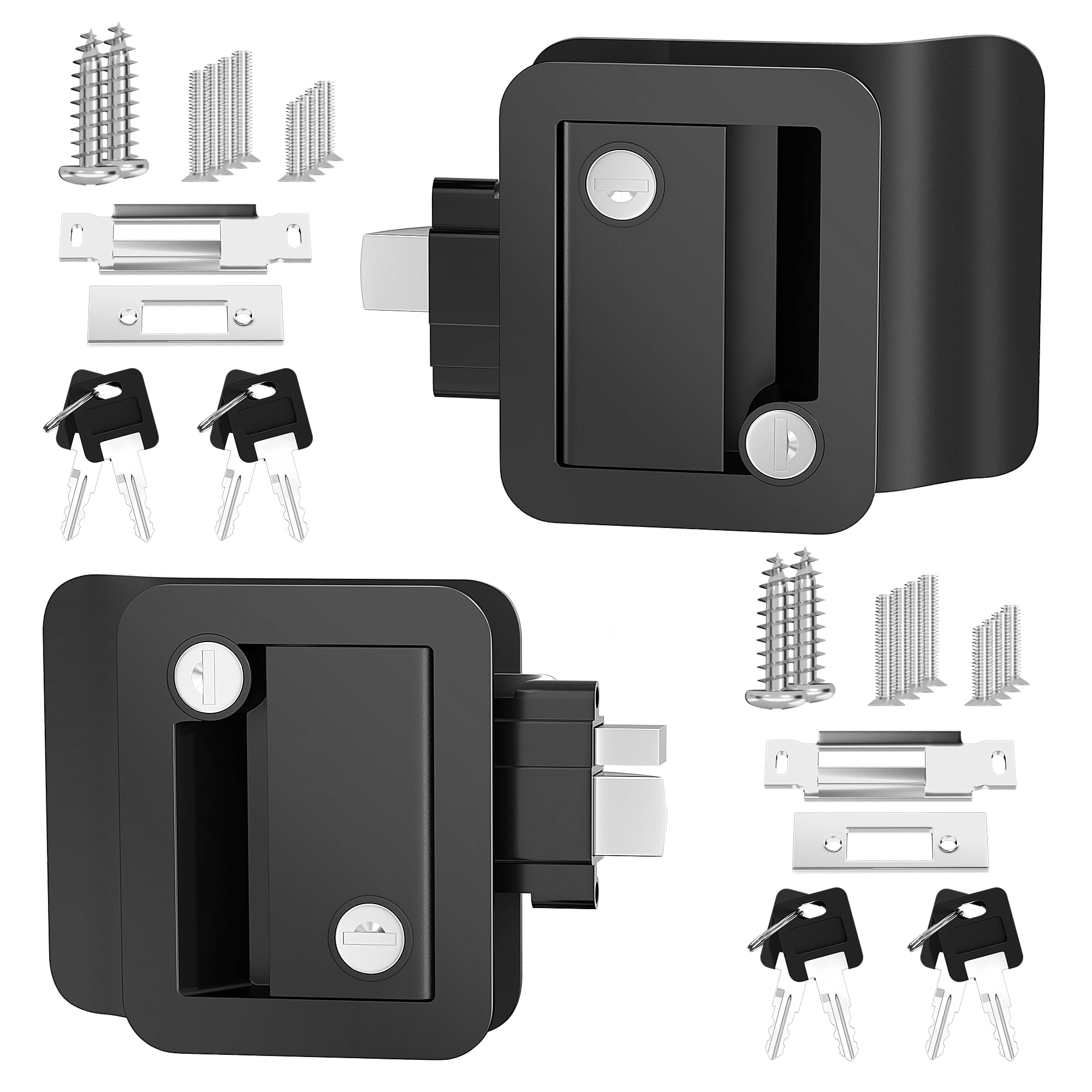 DAIERTEK front view of entry lock set showing profile and robust build for reliable replacement