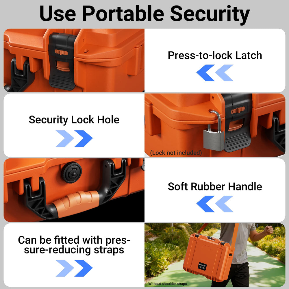 DAIERTEK case at campsite protecting equipment from weather and dust