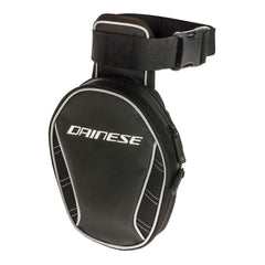 Dainese leg bag front view showing compact design and secure access benefit