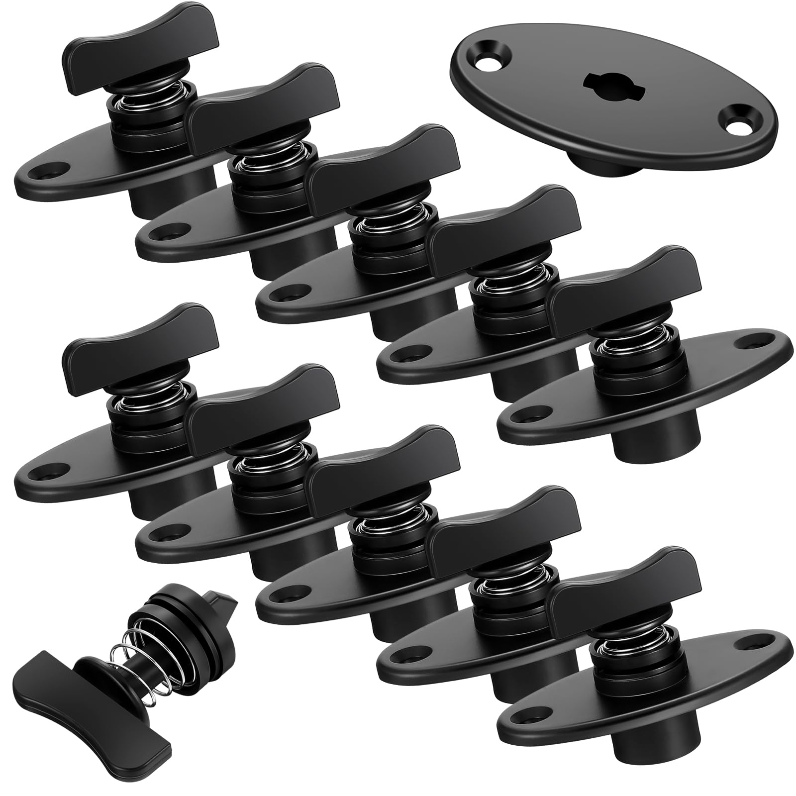 DaisyInner front view of five-set windshield fastener package showing all components and value
