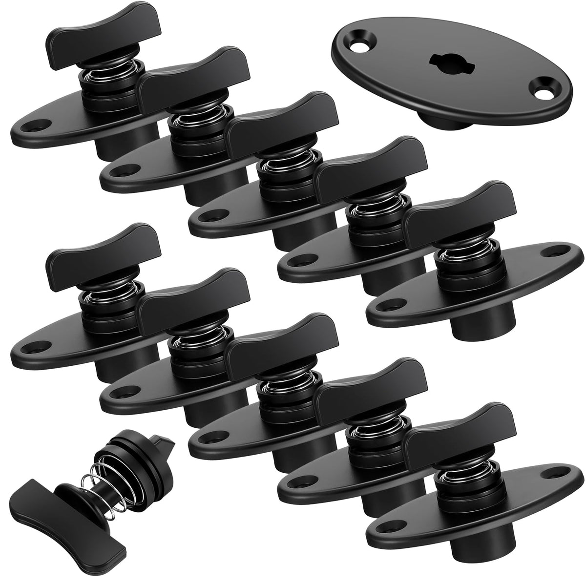DaisyInner front view of five-set windshield fastener package showing all components and value