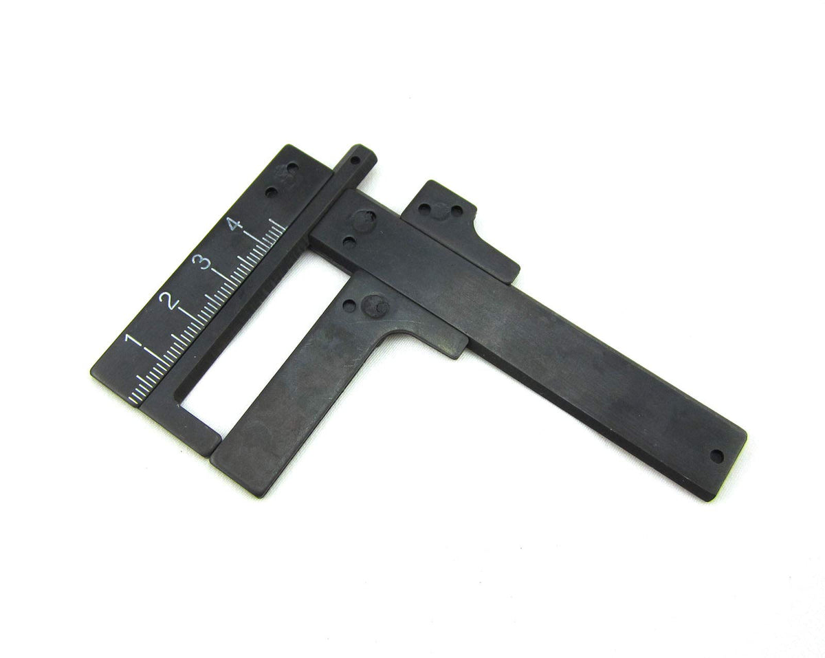 DAMINEDING front view of gauge showing full tool for precise setup
