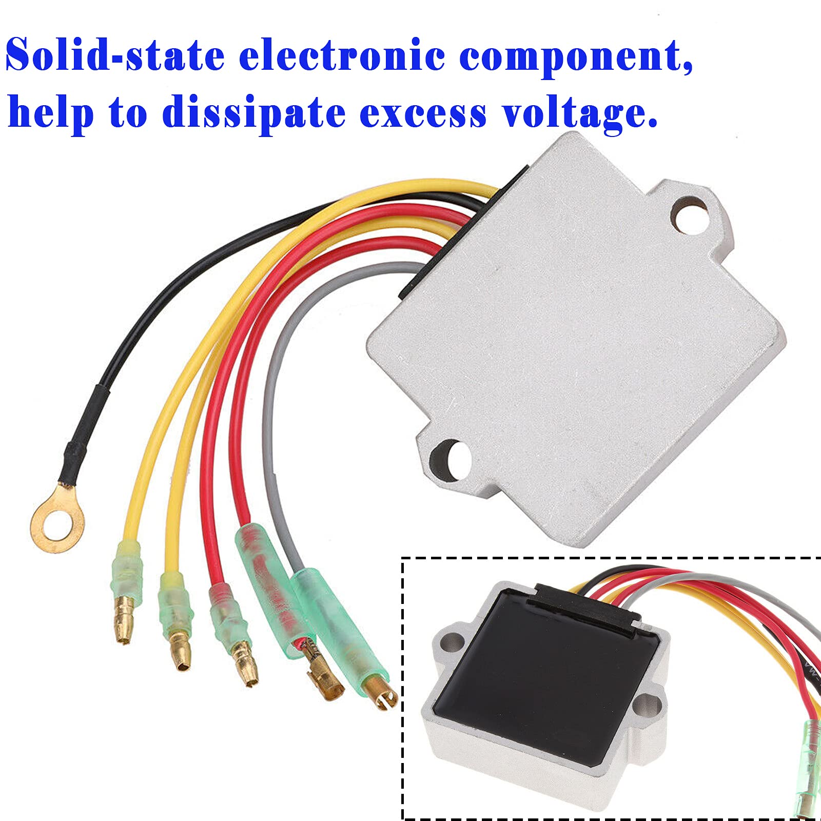 Danbojit terminal label closeup illustrating color-coded terminals for correct wiring