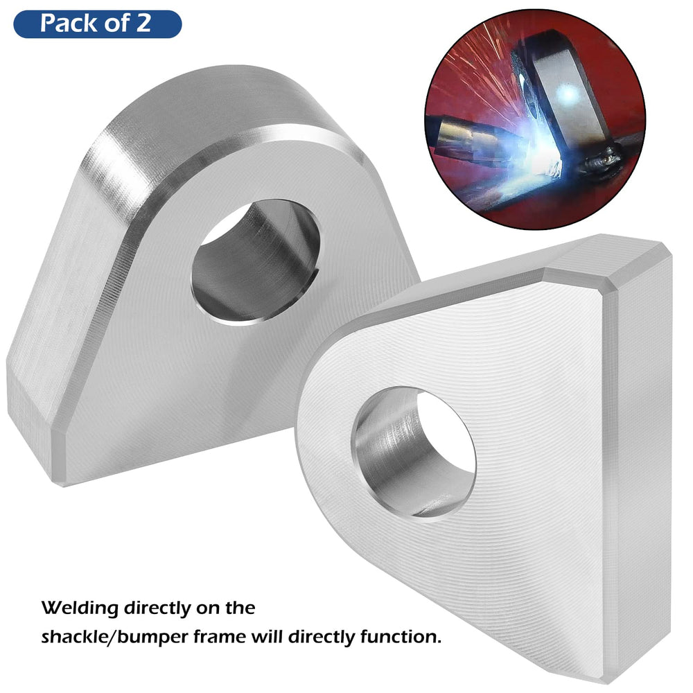 Danti close-up of 0.90 inch hole for precise shackle fit and reliability