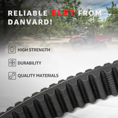 DanVard belt rib profile showing consistent engagement and improved grip