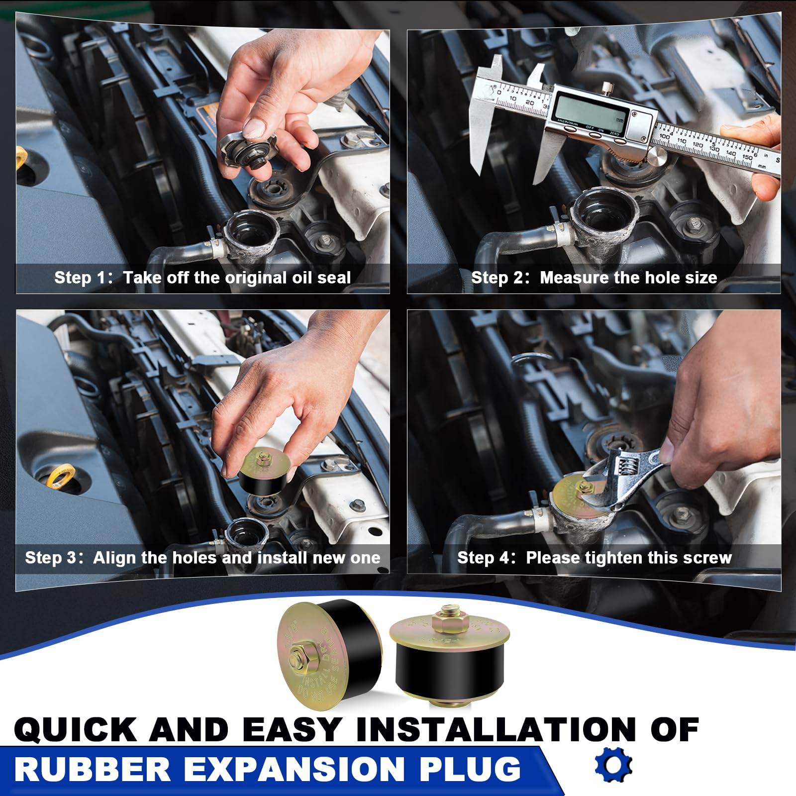 Daptemn assembled hardware detail showing bolt, plate and O-ring for reliable compression