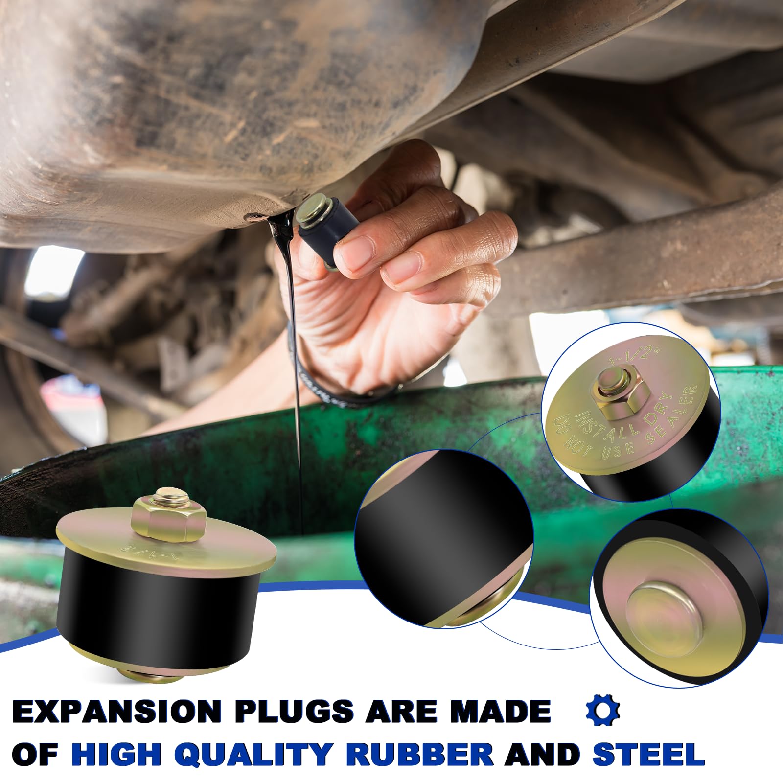 Daptemn plug installed in engine block demonstrating a sealed coolant passage benefit