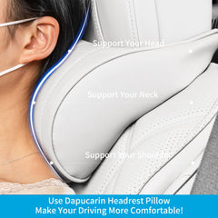 Dapucarin attached to car seat demonstrating stability and improved posture