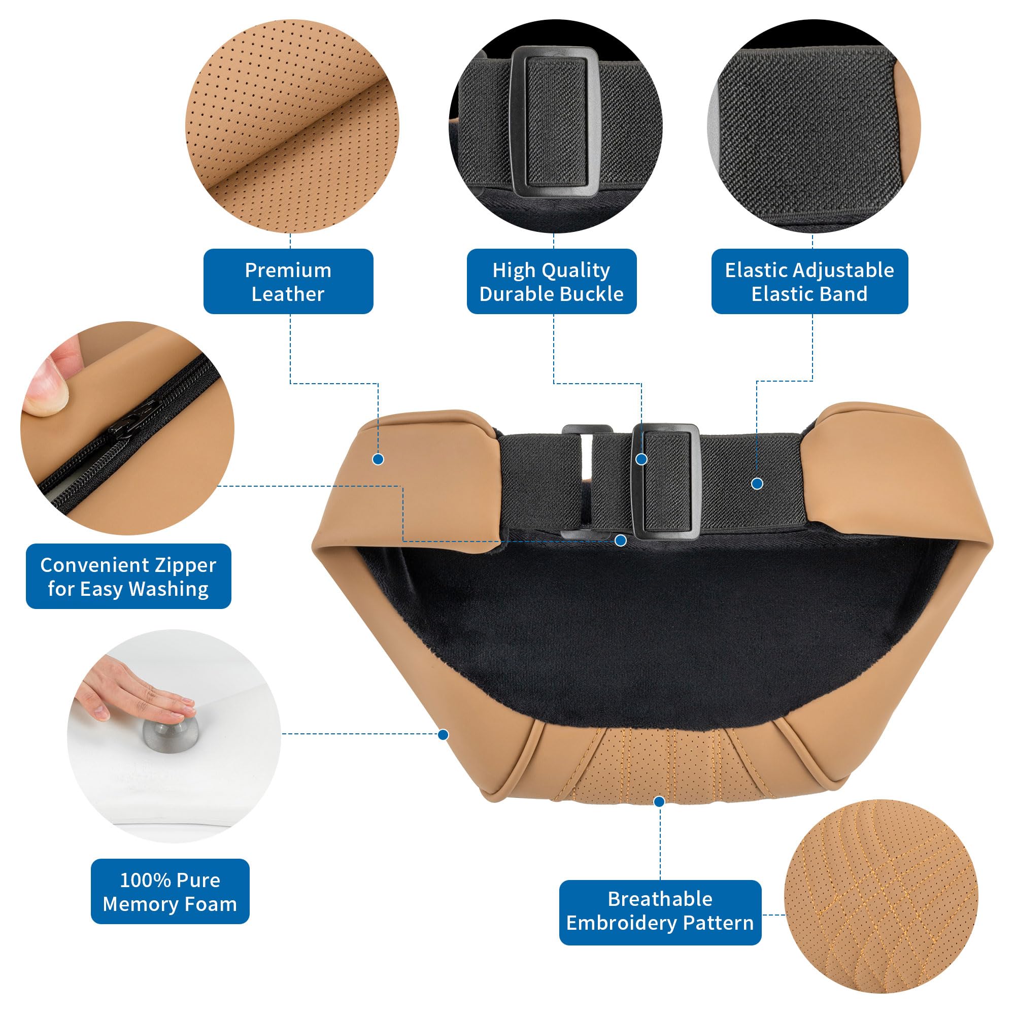 Dapucarin close-up of memory foam core illustrating contouring support