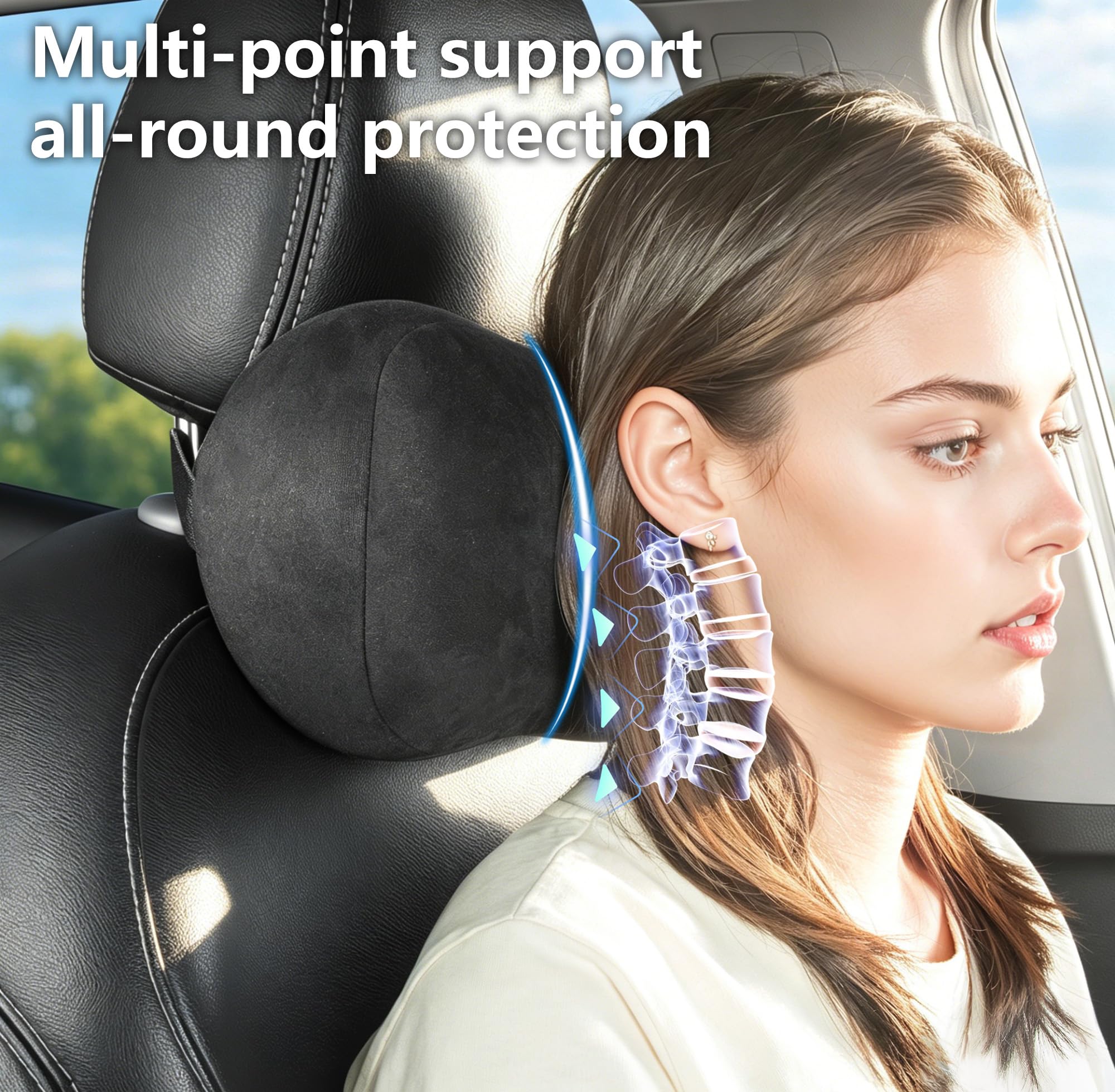 Dapucarin side profile highlighting contour that supports natural neck curve