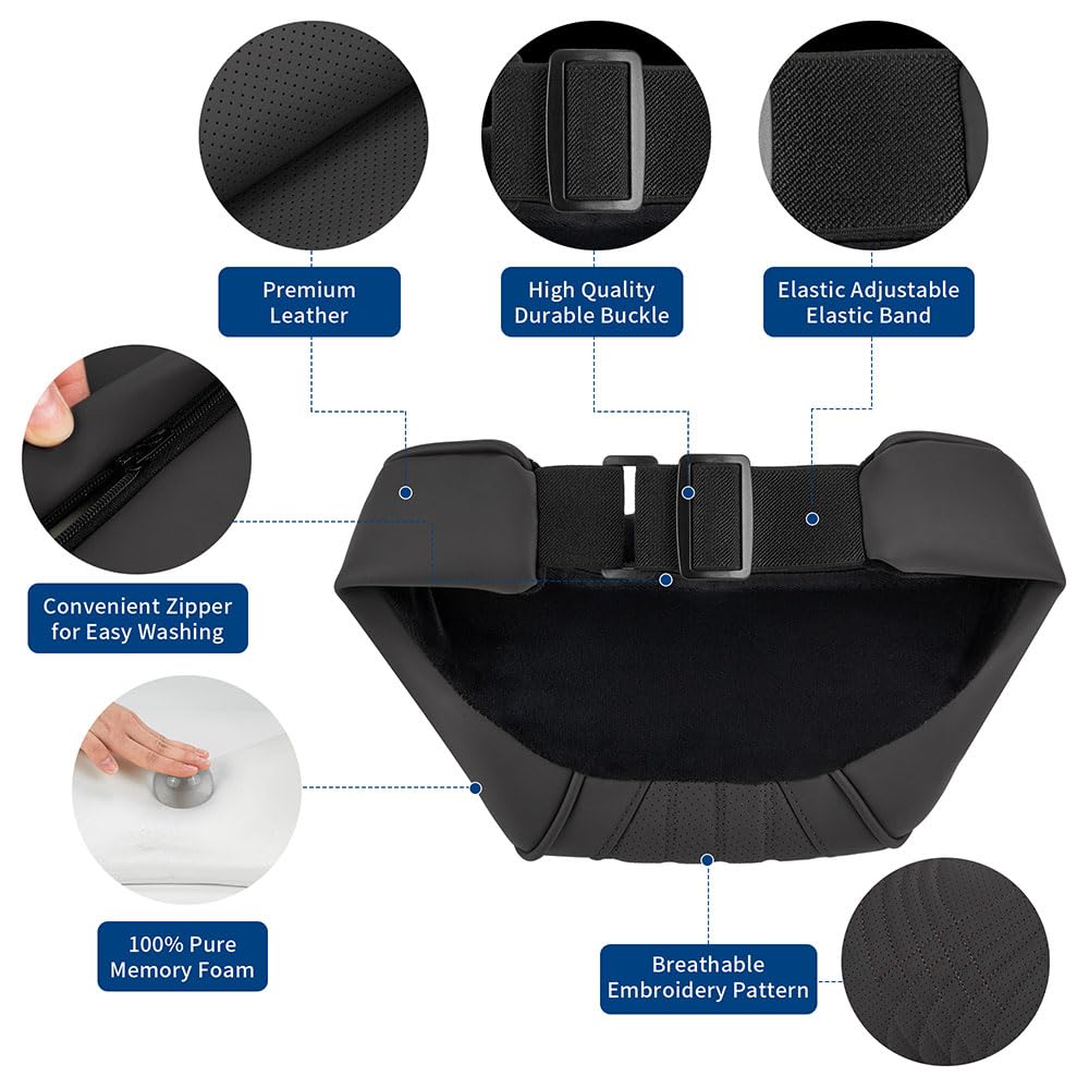 Dapucarin side profile highlighting ergonomic contour for neck alignment benefit