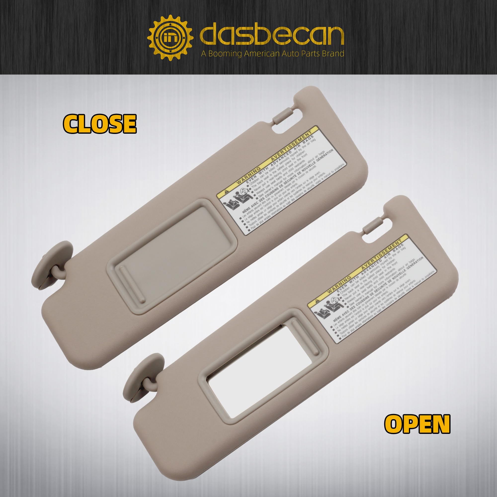 Dasbecan beige visor against 4Runner interior showing color match advantage