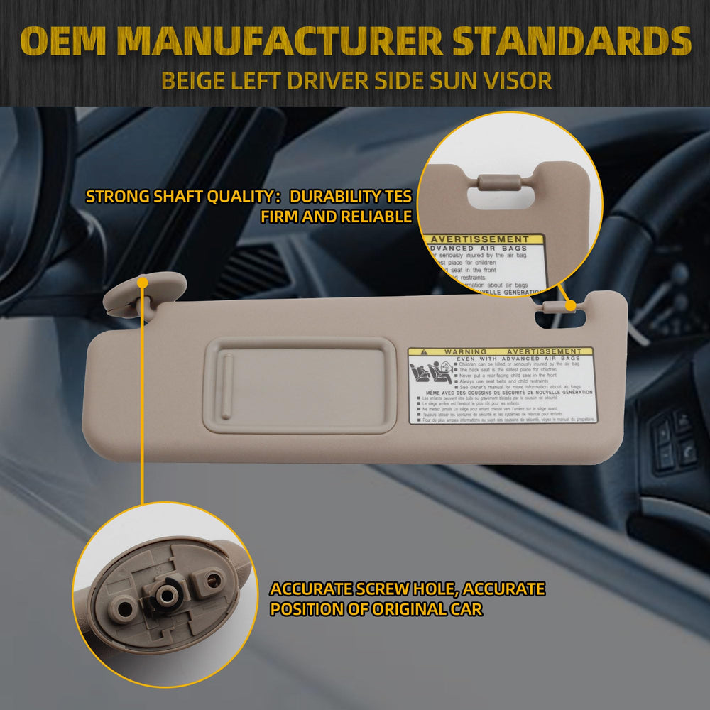 Dasbecan visor installed in Toyota 4Runner driver position illustrating correct fit