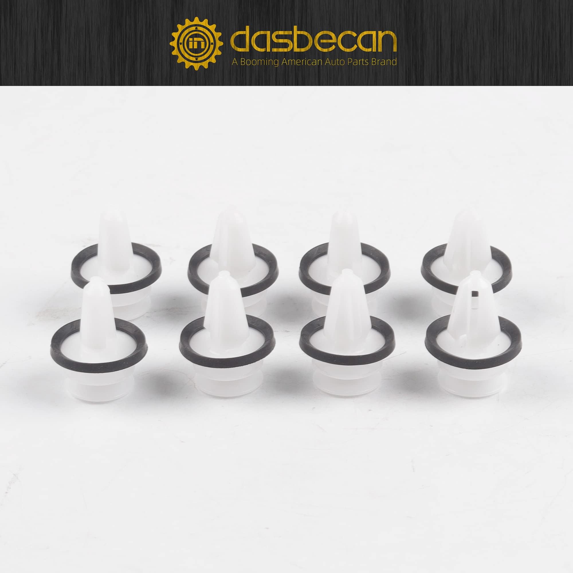 Dasbecan door panel clips beside a coin to show size and correct refastening for trim stability