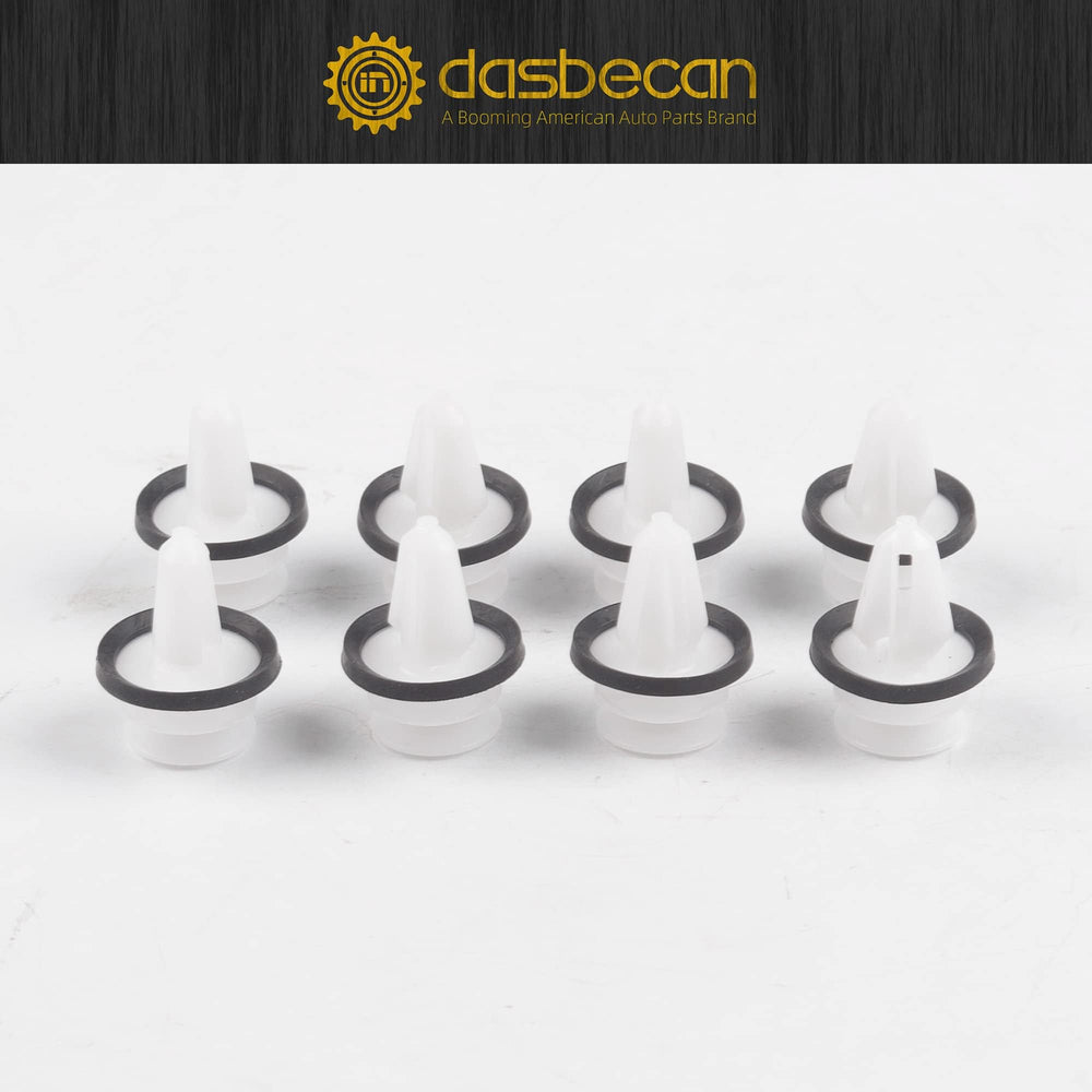 Dasbecan door panel clips beside a coin to show size and correct refastening for trim stability