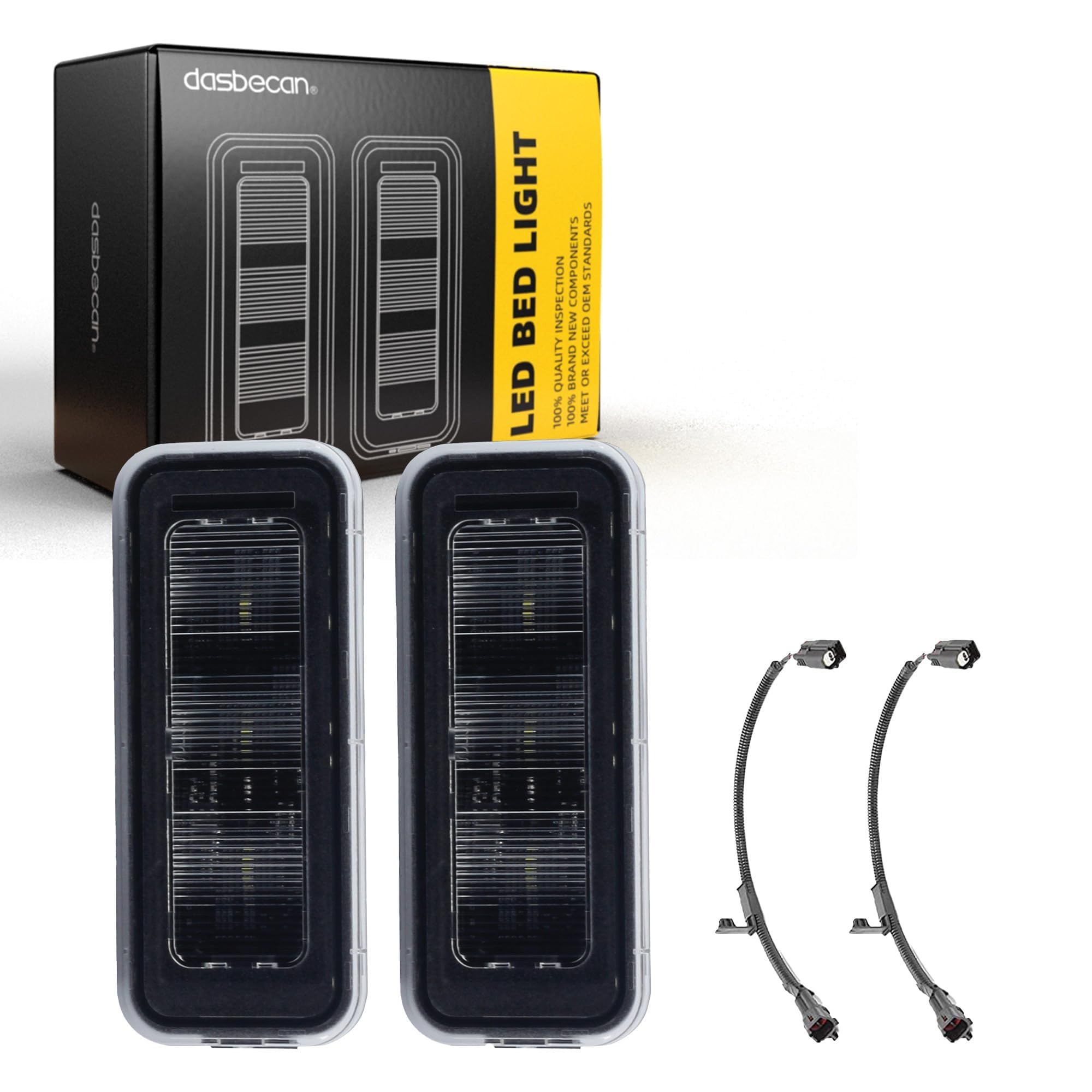 Dasbecan front assembly for Tacoma showing clean fit and bright output