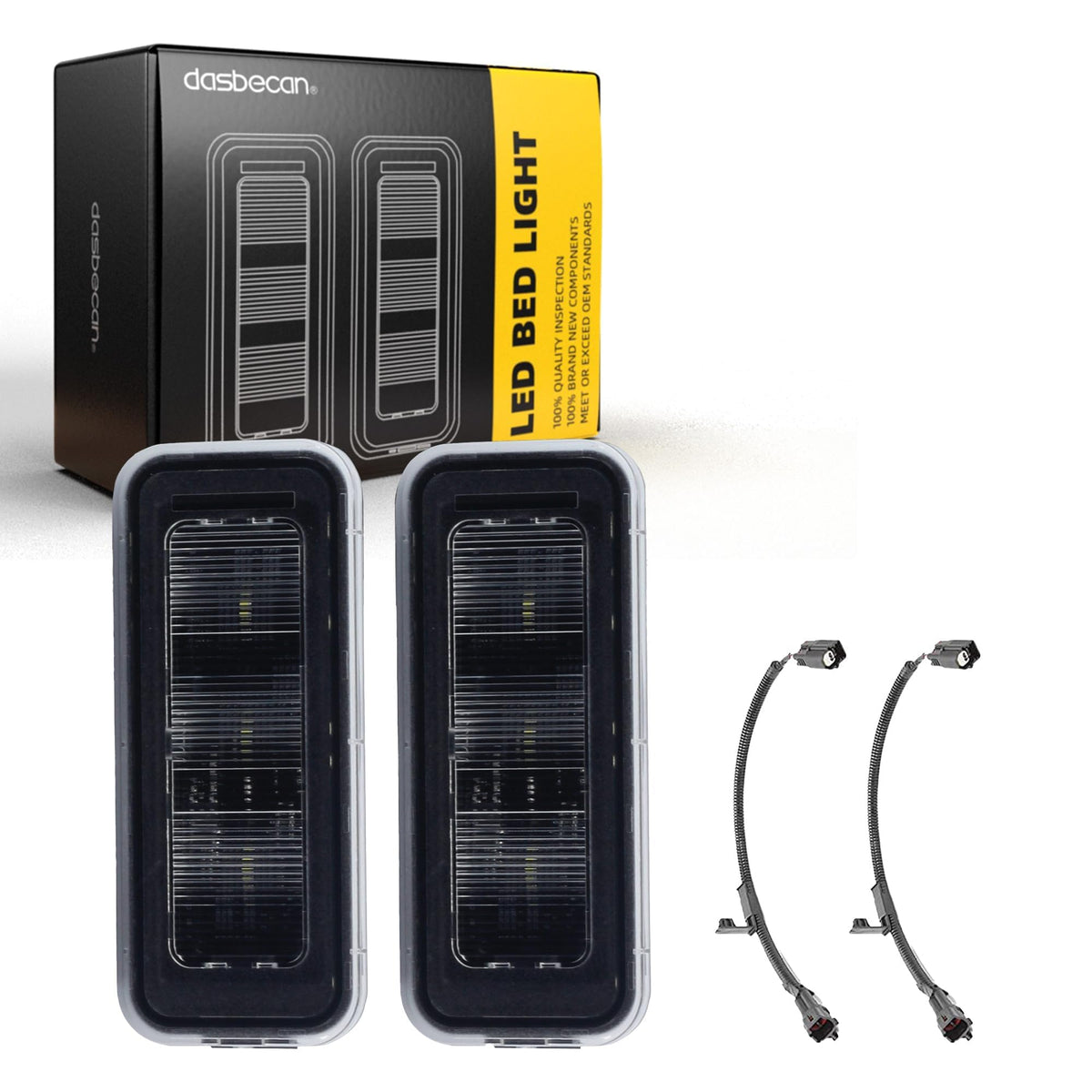 Dasbecan front assembly for Tacoma showing clean fit and bright output