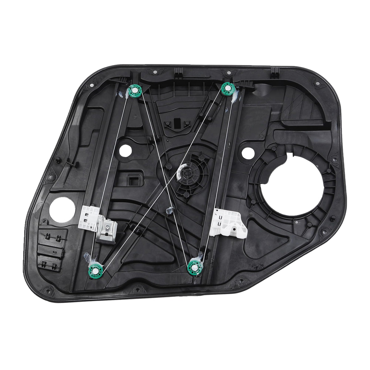 Dasbecan front left regulator assembly front view showing fit and durability