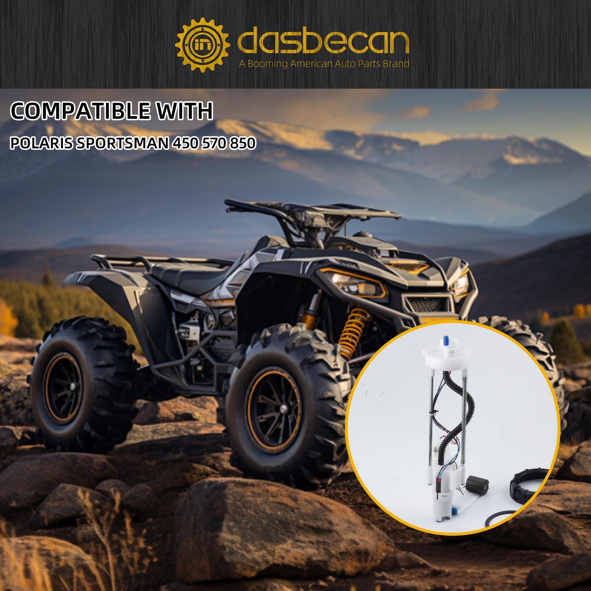 Dasbecan installed in ATV fuel bay demonstrating direct-fit installation advantage