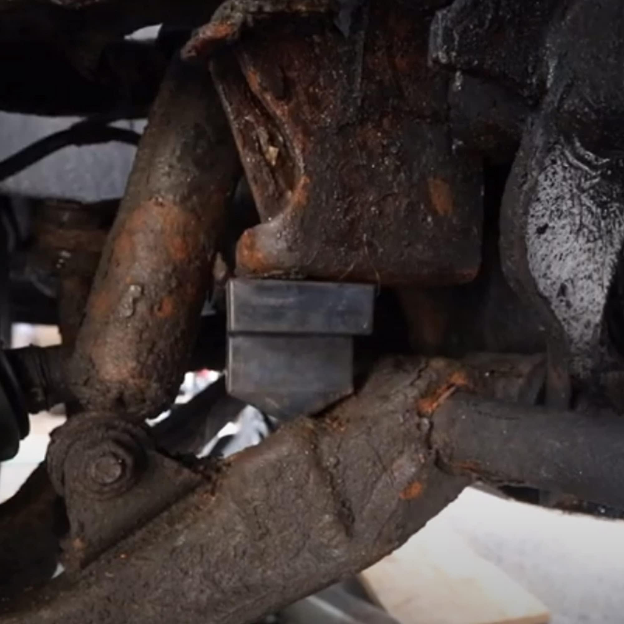 Dasbecan bumper installed on control arm demonstrating direct-fit and reduced vibration
