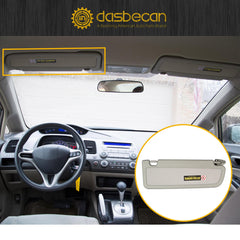 Dasbecan visor mounting points detail showing secure fit and easy installation