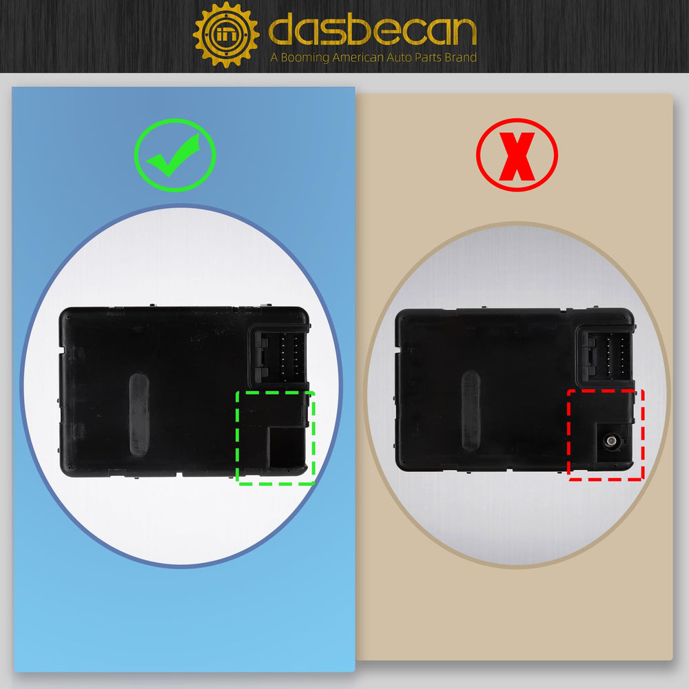 Dasbecan module label and pn showing part identification benefit