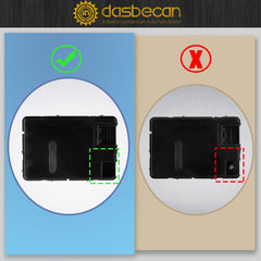 Dasbecan module label and pn showing part identification benefit
