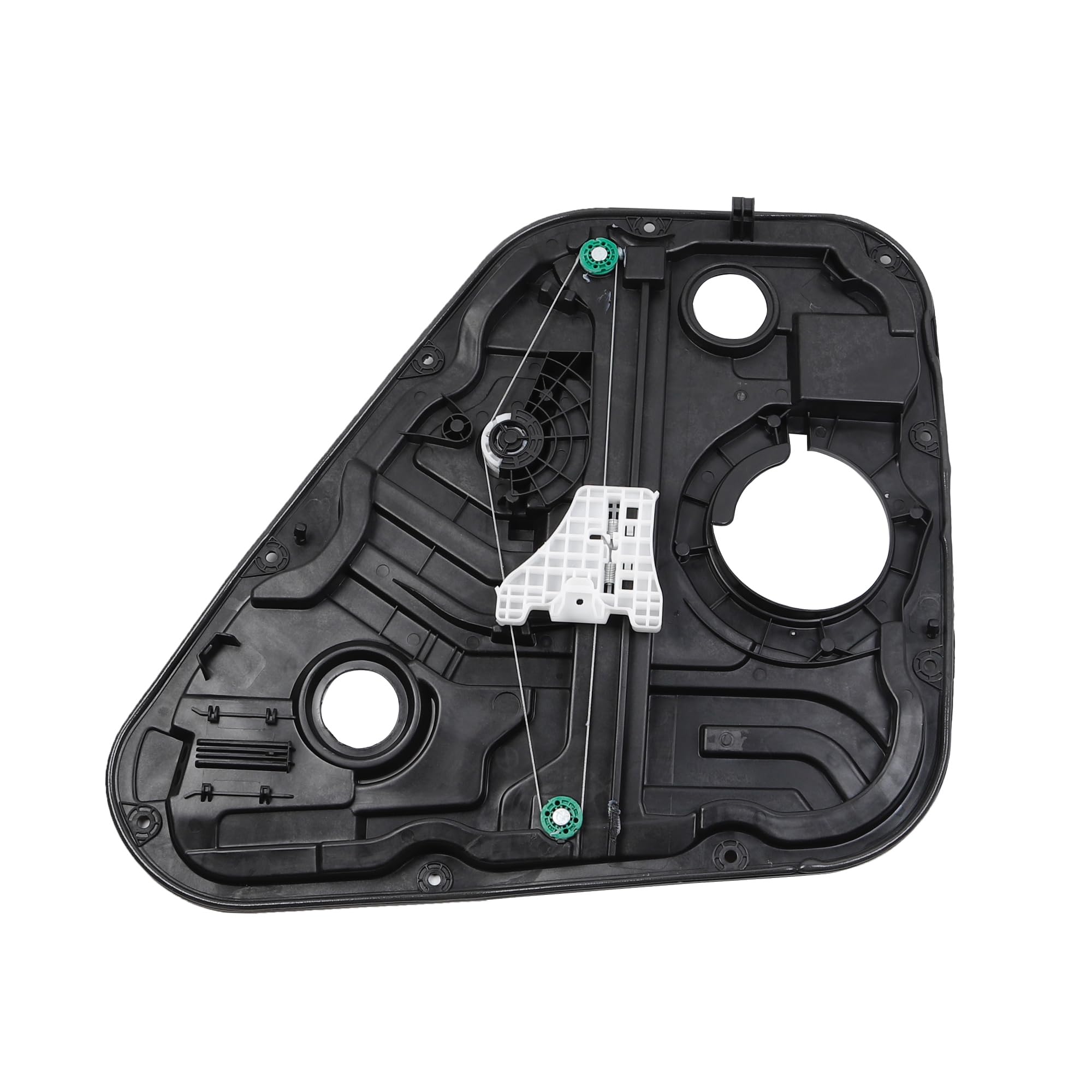 Dasbecan rear left regulator front view showing mounting points and benefit precise fit