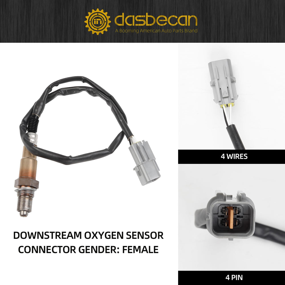 Dasbecan sensor next to ruler for scale showing compact size and correct fitment benefit for confined exhaust spaces