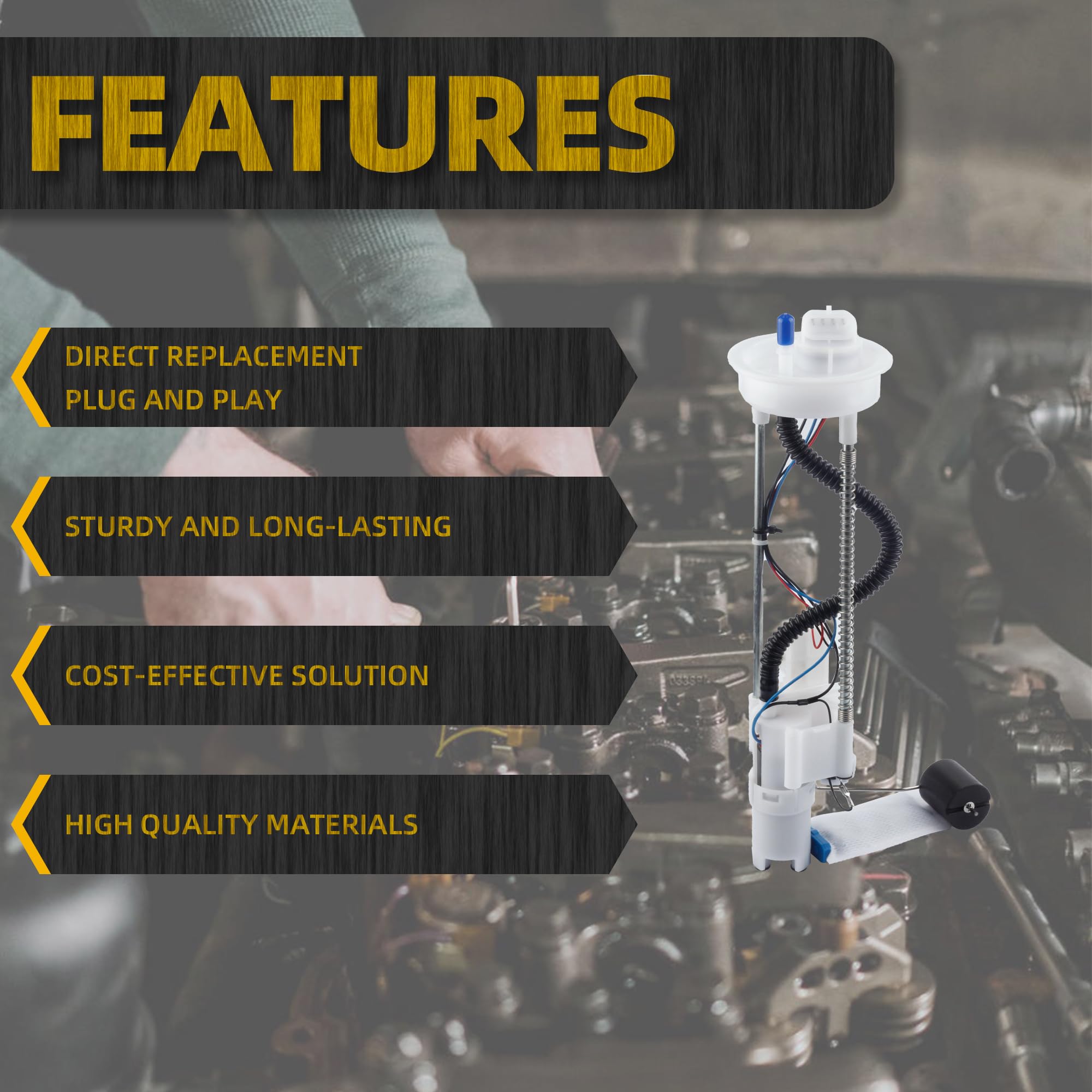 Dasbecan side profile with fuel sock illustrating filtration and pump placement