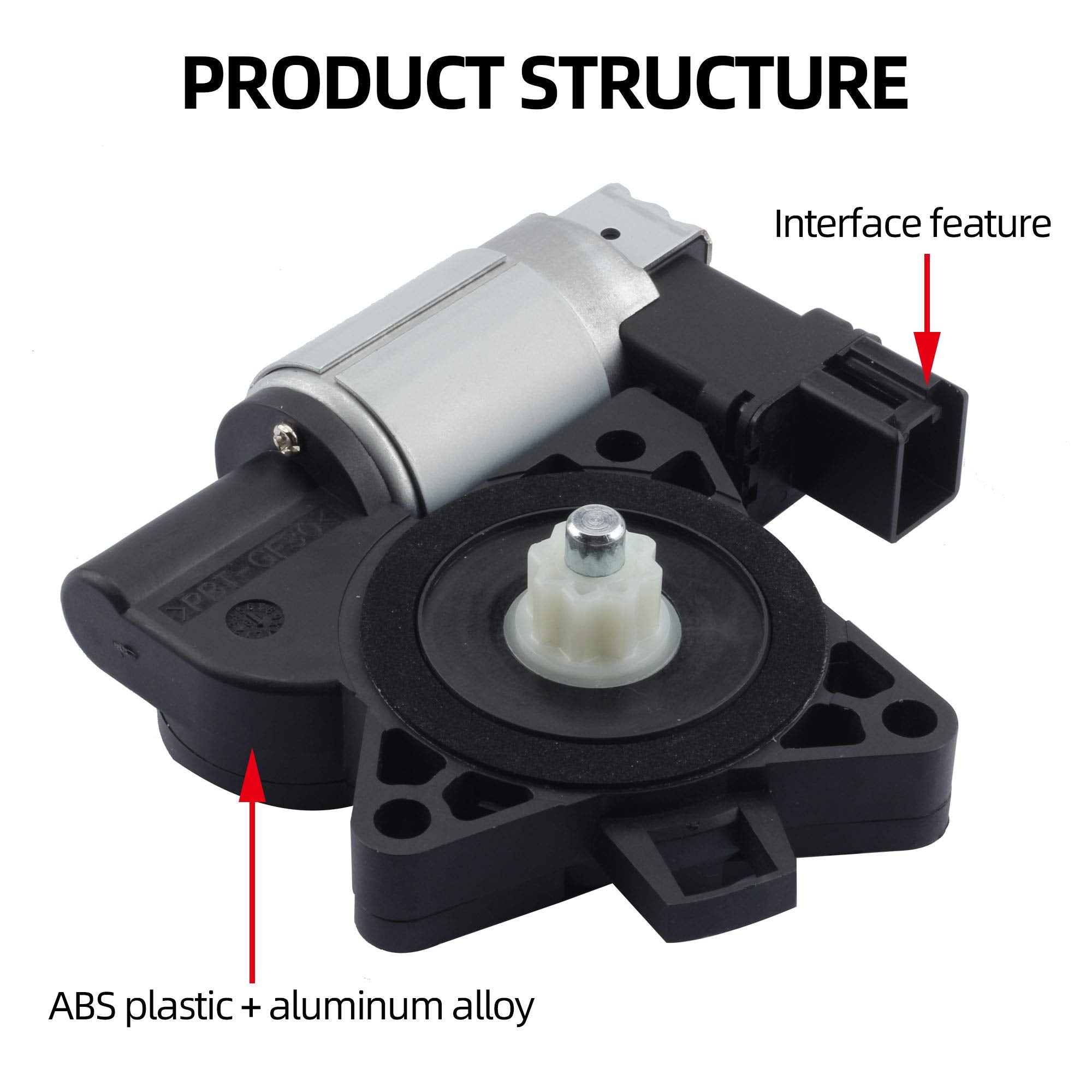 Dasbecan motor beside ruler showing compact size for easy installation