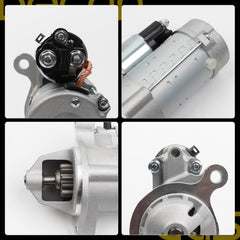 Dasbecan starter installed in F-150 engine bay for direct-fit reassurance