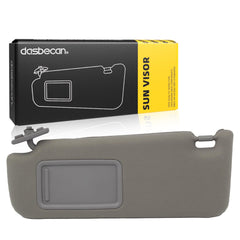 Dasbecan sun visor front view showing gray finish and original-look design for clear replacement