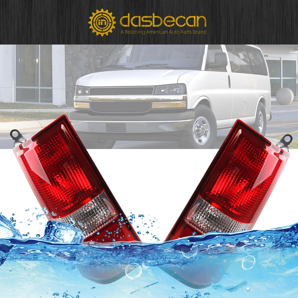 Dasbecan illuminated taillight at night showing bright halogen visibility