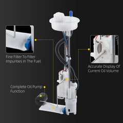 Dasbecan top-mounted level sender detail for accurate fuel-level readings
