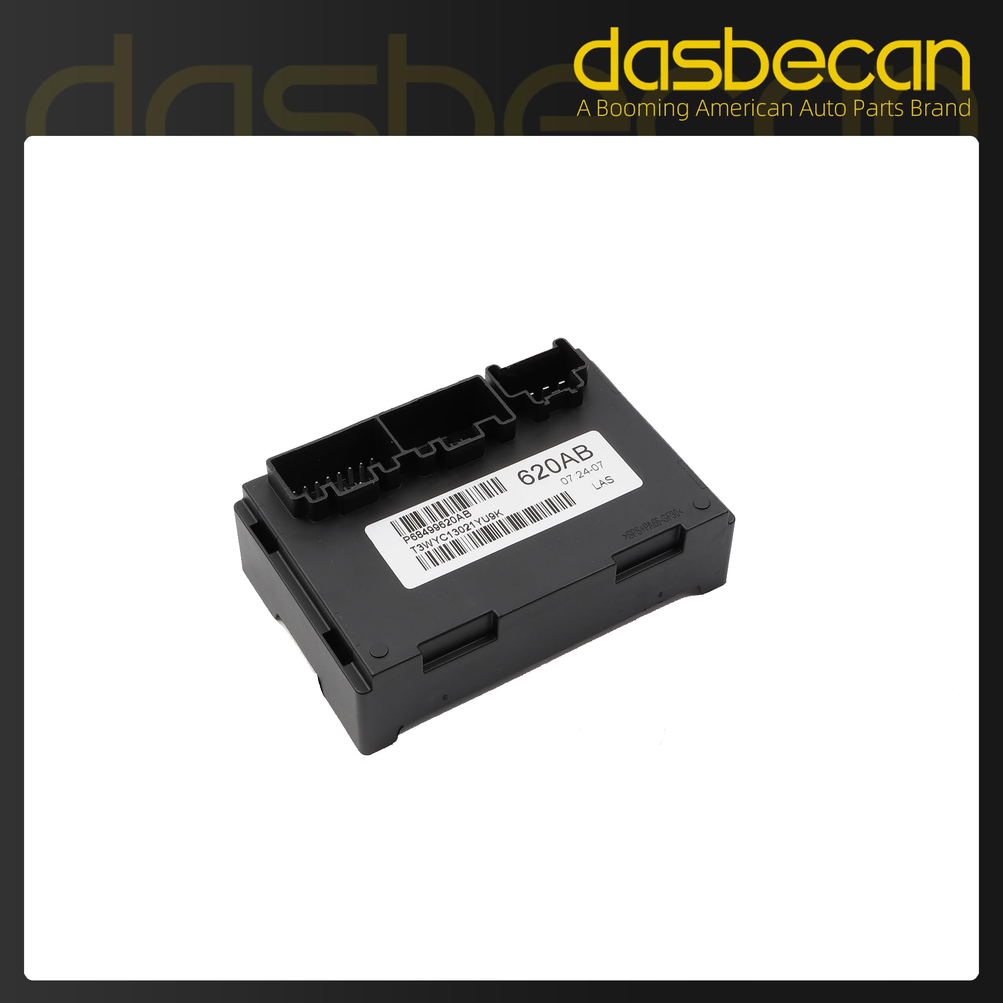 Dasbecan boxed packaging and label showing part number match and authenticity